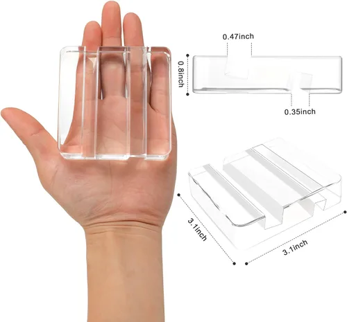 Miniatura 3 de Teléfono celular cuadrado de acrílico portátil, soporte para tableta de escritorio transparente universal, creativo, accesorio para viajes