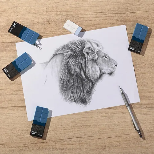 Miniatura 8 de Mr. Pen - Recambios de plomo de 0.020 in para lápices mecánicos, 600 piezas (150 por tubo) Negro, plomo de grafito 2B, repuestos de lápiz mecánico