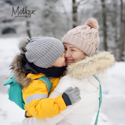 Miniatura 2 de Motique Accessories Guantes mágicos de punto para niñasniños de colores sólidos