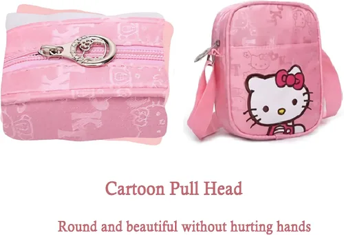 Miniatura 4 de Mini bolso rosa para niñas, lindos bolsos cruzados de lona