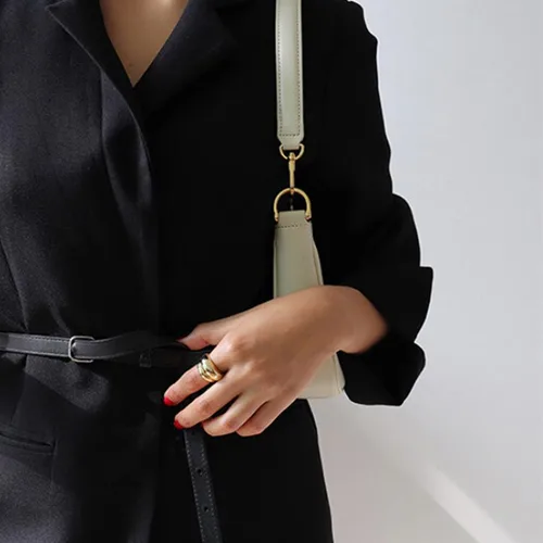 Miniatura 5 de VODIU Bolsos de mano con 2 correas extraíbles y cierre de cremallera, bolsos cruzados, bolso de hombro para mujer
