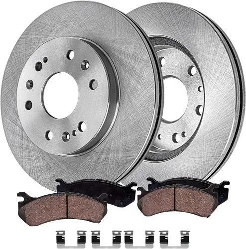 Miniatura 15 de Detroit Axle - Kit de freno trasero para Ford Explorer 2020-2025 2024-2025 Rotores de freno de disco Mustang Pastillas de freno de cerámica