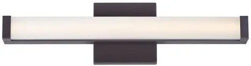 Miniatura 7 de Maxim 52000BZ Spec Collection - Lámpara LED regulable de 18 pulgadas para tocador de baño, I 3500 K, bronce, moderna y contemporánea, perfecta