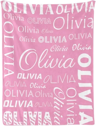 Miniatura 37 de Manta de bebé personalizada con nombre, manta personalizada con nombre, manta personalizada para adultos, niños, cumpleaños, Navidad, Día