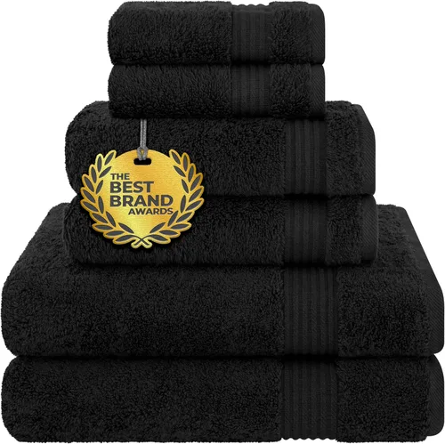 Miniatura 118 de Cotton Paradise - Juego de 4 toallas de mano para baño, 100% algodón turco, toallas suaves y absorbentes para la cara, toallas de mano color gris