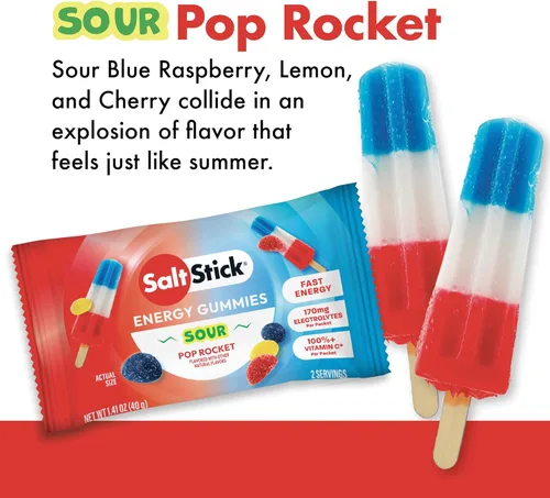 Miniatura 9 de SaltStick Gomitas energéticas con electrolitos, paquete variado, gomitas de electrolitos fáciles de masticar, masticables energéticos que saben muy