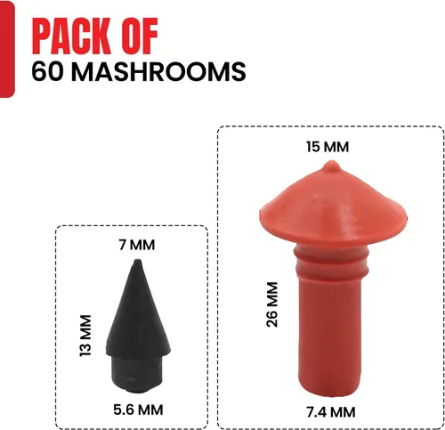 Miniatura 3 de Tapones de inserción de reparación de neumáticos, tapones de hongo con sellador integrado, solución rápida y fácil de reparar neumáticos Paquete