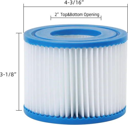 Miniatura 2 de Filtro de spa tipo VI que sustituye a filtros de bañera de hidromasaje, Lay-Z-Spa, Coleman SaluSpa 90352E, 58323E, 58323 bomba de piscina, filtro