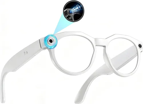 Miniatura 12 de Lentes inteligentes AI con cámara y video 1080P HD, gafas de grabación de video portátiles, manos libres en primera persona para Vlog en vivo
