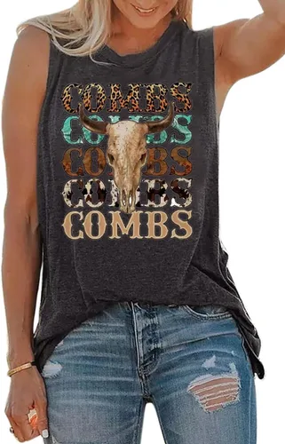 Miniatura 2 de Long Live Cowboys - Camiseta sin mangas para mujer, casual, sin mangas, vintage, música country, divertida impresión gráfica, chaleco sin mangas