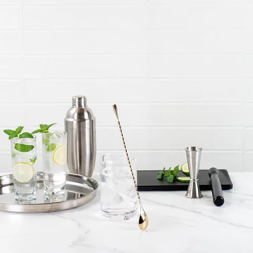 Miniatura 4 de Restaurantware Bar Lux - Cuchara de barra de 12 pulgadas, 1 cuchara agitadora de cóctel con mango de sacacorchos – Cuchara de mezcla de cóctel