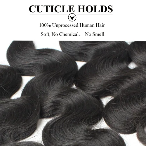 Miniatura 3 de 7A virgen brasileño paquetes de cabello humano ondulado #1B negro natural 10.58 oz/lote 8 pulgadas corto sin procesar Remy cabello humano teje