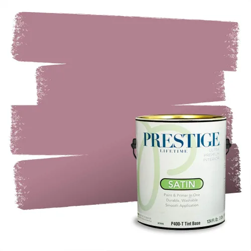 Miniatura 57 de Prestige Paints Pintura exterior e imprimación en uno, 1 galón, plano, coincidencia comparable de Valspar* Amber Rose*