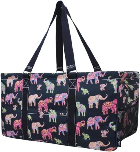 Miniatura 39 de NGIL Bolsa de comestibles reutilizable extra grande plegable de gran tamaño para comestibles, almacenamiento, picnic, playa, Flecha-negro
