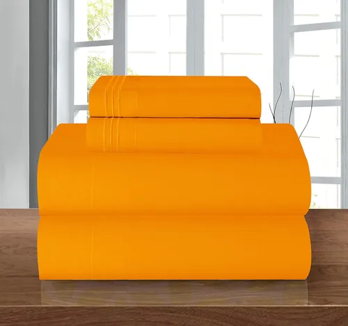 Miniatura 98 de Elegant Comfort - Juego de sábanas de 4 piezas de microfibra, 1500 hilos, sin arrugas, sábana bajera elástica, esquinas tipo bolsillos profundos