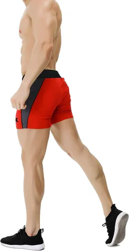 Miniatura 2 de BROKIG Pantalones cortos de gimnasio y culturismo de 5 pulgadas para hombre, pantalones cortos ligeros para correr y entrenar, cintura elástica