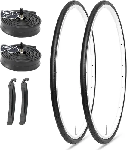 Miniatura 10 de MOHEGIA Neumático de repuesto para bicicleta de carretera: 700x25C/700x28C/700Cx35C Neumático de bicicleta plegable para montar en carretera