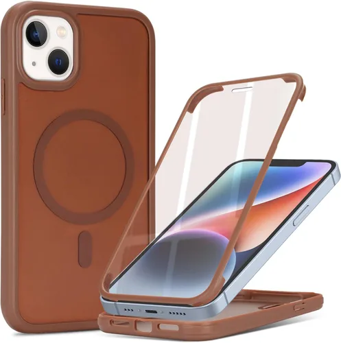 Miniatura 28 de Funda magnética para iPhone 12 mini con protector de pantalla integrado, compatible con MagSafe, para Apple 12 Mini, fundas de cuerpo completo