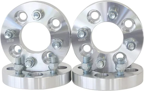 Miniatura 5 de 4x4 EZ GO EZGO Club tacos espaciadores de rueda para Carrito de golf 1/2x20 - SmartPartsCo., plateado (2 QTY Silver)