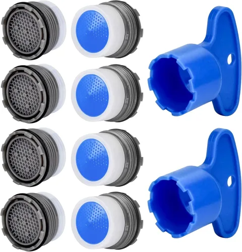 Miniatura 9 de BOETOADG 4 piezas de aireador de grifo M16.5, piezas de repuesto para grifo aireador de grifo enchufable para cocina, baño, fregadero aireador