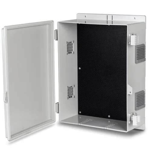 Miniatura 18 de Namunanee - Caja de conexiones eléctricas para exterior, recinto resistente al agua de ABS con panel de montaje interno y tapa con bisagras, 9.2" H