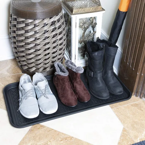 Ottomanson TRY400-30X15 de charola multiuso 1.2 pulgadas multiuso Boot & Shoe, charola de resistente al agua para todos los climas uso exterior o