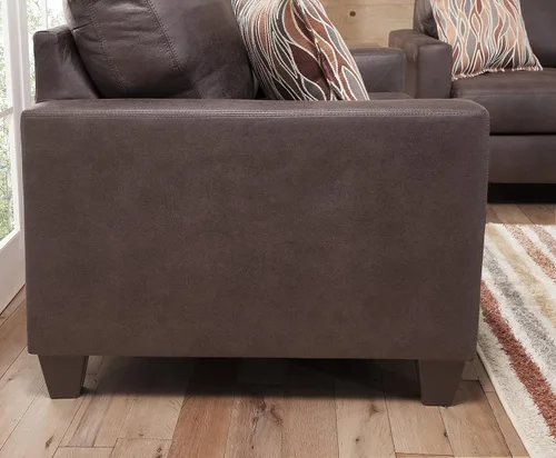 Miniatura 9 de American Furniture Classics Sofá de dos plazas con brazos cuadrados, marrón