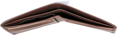 Miniatura 3 de Karla Hanson Cartera de cuero con bloqueo RFID para hombre, Marrón (Brown Wolf), Cartera Rfid