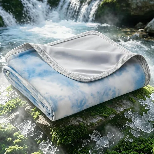 Miniatura 12 de Manta de enfriamiento EMME 50"x70", Mantas de enfriamiento Q-Max 0.5 para personas que duermen con calor, Manta de verano de hielo para sudores