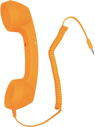 Miniatura 7 de Auricular retro de 3.5mm para teléfono celular Micrófono receptor para iPhone iPad teléfonos móviles smartphone (negro)