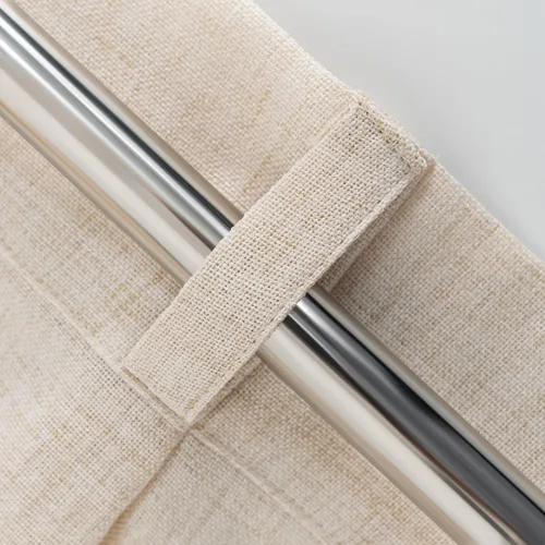 Miniatura 4 de DriftAway Cortinas plisadas de lino semitransparentes con textura de casa de campo sólidas y rústicas modernas para sala de estar y dormitorio, 2