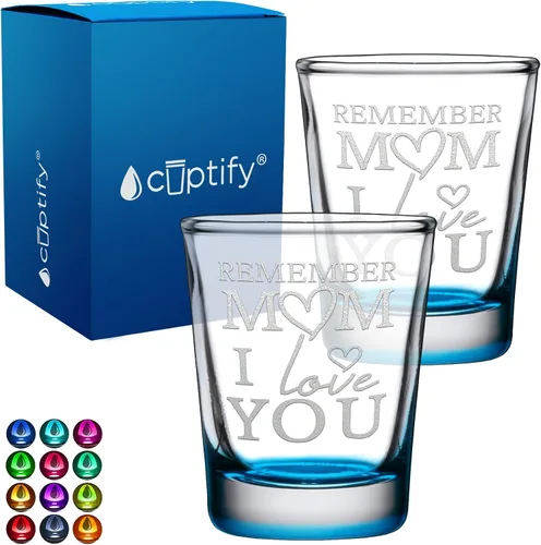 Miniatura 45 de Cuptify Regalos para baby shower, para la nueva mamá, EST 2023, 2 onzas, con fondo negro, juego de 2 vasos grabados para fiesta, regalo