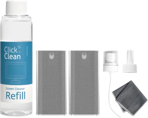 Miniatura 12 de Click Clean Kits de limpieza de pantalla – 4 limpiadores de pantalla todo en uno con repuesto de limpiador de 4 onzas, 1 paño de microfibra