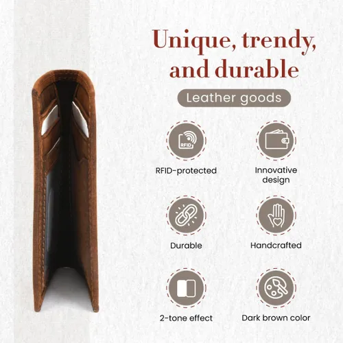 Miniatura 5 de Style N Craft Estuche plegable para tarjetas de crédito para hombre