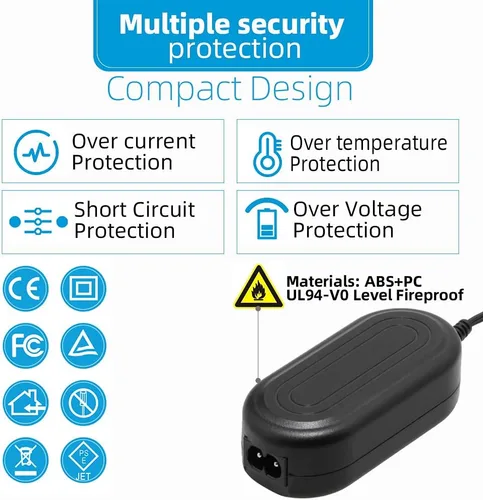 Miniatura 7 de Glorich ACK-E12 Adaptador de corriente de CA DR-E12 Acoplador DC LP-E12 LPE12 Kit de batería ficticia para cámaras digitales sin espejo Canon EOS