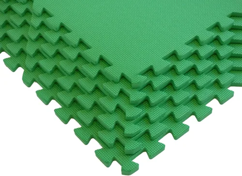 Miniatura 5 de Tapete de entrenamiento con baldosas de espuma entrelazados para pisos de gimnasios. Excelente para pilates, yoga, aeróbica, cardio, entrenamiento