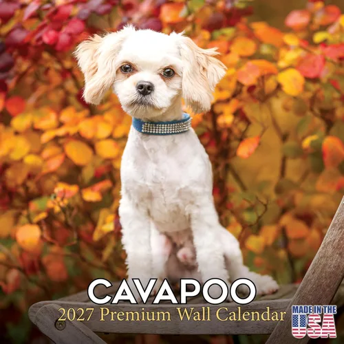 Miniatura 62 de Calendario 2025 2026 de cachorros Cocker Spaniel - Calendario mensual de pared de raza de perro - 12" x 24" abierto - Papel grueso sin sangrado