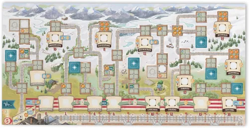 Miniatura 4 de Great Western Trail 2ª edición Rails to the North Juego de mesa Expansión - ¡Nuevas aventuras esperan! Juego de estrategia para niños y adultos