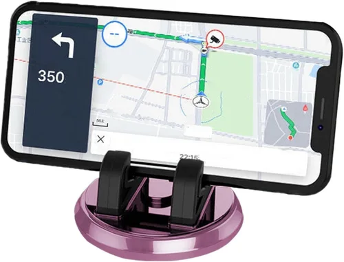 Miniatura 8 de Soporte de teléfono para automóvil, soporte compacto para teléfono de automóvil, soporte giratorio de 360°, almohadilla antideslizante para tablero