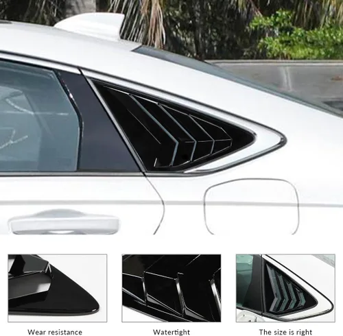 Miniatura 2 de Persianas laterales traseras compatibles con accesorios Honda Accord 2025 2026 2023 2024 estilo deportivo para Accord 11ª generación de rejillas