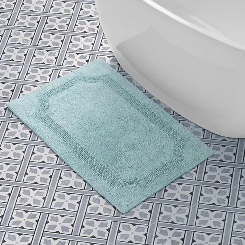 Miniatura 9 de Laura Ashley - Tapete de baño reversible de algodón, decoración de baño de alta calidad, lavable a máquina, altamente absorbente, 17 x 24 pulgadas