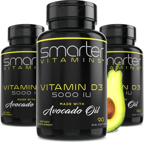Miniatura 7 de Smarter Vitamina D3 5000 UI en aceite de aguacate 125mcg - 90 mini cápsulas blandas