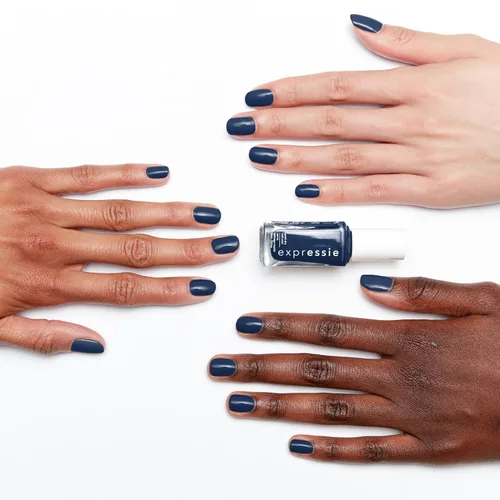 Miniatura 3 de essie Expressie - Esmalte de uñas de secado rápido, vegano, Power Moves, azul, Feel the Hype, 0.33 onzas líquidas