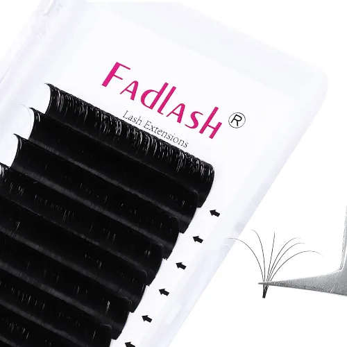 Miniatura 43 de FADLASH Extensiones de pestañas con rizo D, 0.07 mm, bandeja mixta fácil de usar, pestañas de volumen 2D-10D, autoaplicables, 15-20 mm