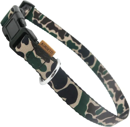 Miniatura 7 de Collar de perro, bonito patrón floral, collar suave y ajustable con hebilla de liberación rápida (S (cuello 11-18 pulgadas, ancho 5/8 pulgadas)