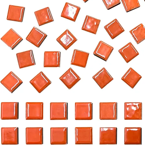 Miniatura 7 de 70 Piezas de Azulejos de Mosaico de Pétalos, Azulejos Cerámicos a Granel, Suministros de Piezas Cerámicas Manchadas, Kit de Piezas de Cerámica