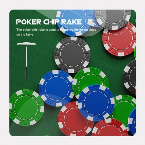 Miniatura 6 de ibasenice Rake telescópico de la viruta del póker que recoge la barra 27 pulgadas Metal plástico poker Chip colector para juegos y uso doméstico