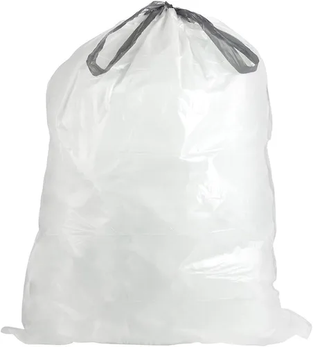 Miniatura 2 de Plasticplace Bolsas de basura de ajuste personalizado, compatibles con simplehuman Code N (50 unidades) forros de basura blancos con cordón de 12-13