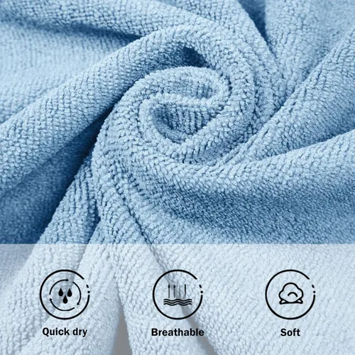 Miniatura 6 de MissShorthair Toalla Poncho para niños, toalla de playa con capucha para niña y niño, poncho de surf, bata de baño, toalla de baño de microfibra