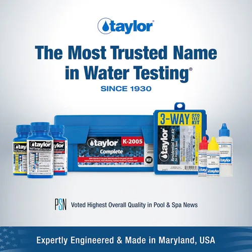 Miniatura 2 de Taylor K-1000 Kit de prueba residencial básico para piscina y spa